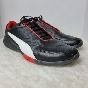 Puma Scuderia Ferrari Kart Cat III Mens Size 13 Sneaker  Black Red Shoes